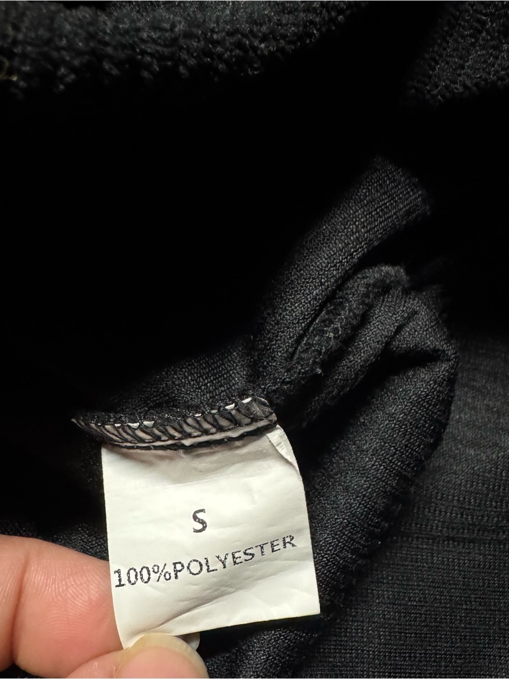 Black Ribbed Button Front Shacket Jacket Women’s Small - Picture 6 of 10